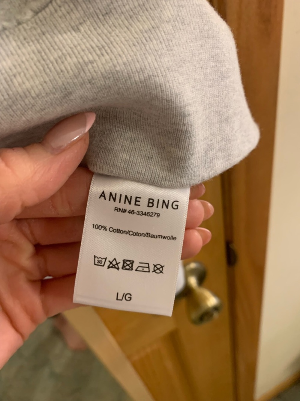 Anine Bing Grey Bridgitte Bardot Graphic Crewneck Sweatshirt - Women's - Picture 2 of 2